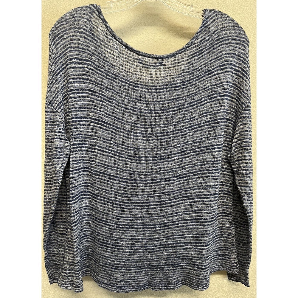 Brandy Melville Blue Stripe Wool Blend Long Sleeve Sweater Womens One Size - Picture 8 of 8